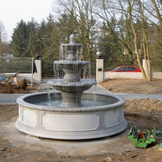 Barockbrunnen-Naturstein-Gartenbrunnen-Wismar